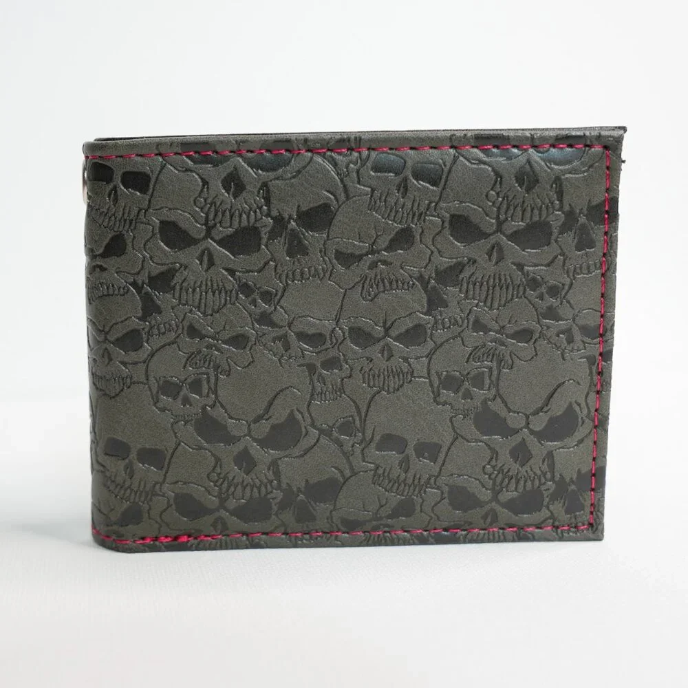 Black Skull Pattern Wallet